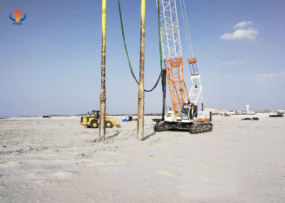 75 KW バイブロフロット 設備 ビブロ 石柱 地面改善 相対密度