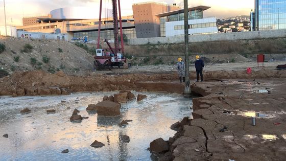 188kN 75kw 振動圧縮基礎処理プロジェクトへの振動圧縮装置