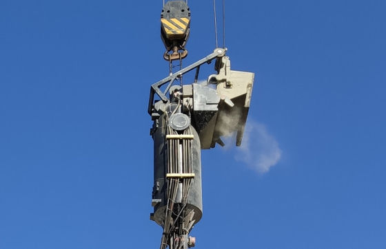 建設機器 バイブロフロート 濡れ乾燥方法の適用