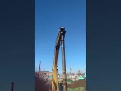 バイブロ圧縮乾燥方法の建設- 掘削機への水力バイブロフロート装置